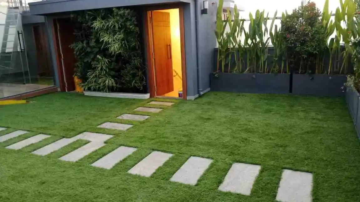 green grass for open space in Bangalore, artificial grass carpet for balcony in bangalore, artificial grass carpet in bangalore, artificial grass carpet price in bangalore, green grass near me, Green Grass Installation Near Me in Hoskote, Bangalore, Terrace artificial green turf in Bangalore by MJ Green Turf offers a natural look, zero maintenance, professional installation for homes & commercial rooftops.