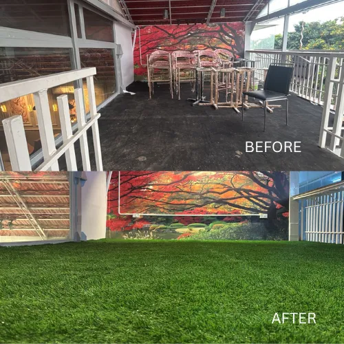 Artificial Turf Completely Changes a Space